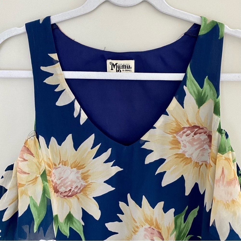 Show Me Your Mumu Birdie Sunflower Dreams Ruffle Dress XS - Picture 8 of 16